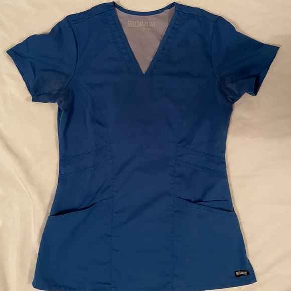 Greys Anatomy by Barco  XS Cobalt blue Scrub set - Picture 2 of 4